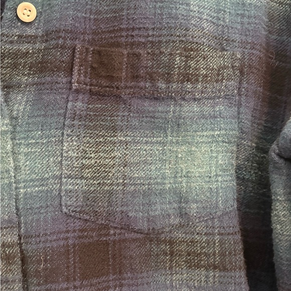 Madewell Slub Flannel Oversized Ex-Boyfriend Shirt in Plaid Size Medium - Picture 4 of 6